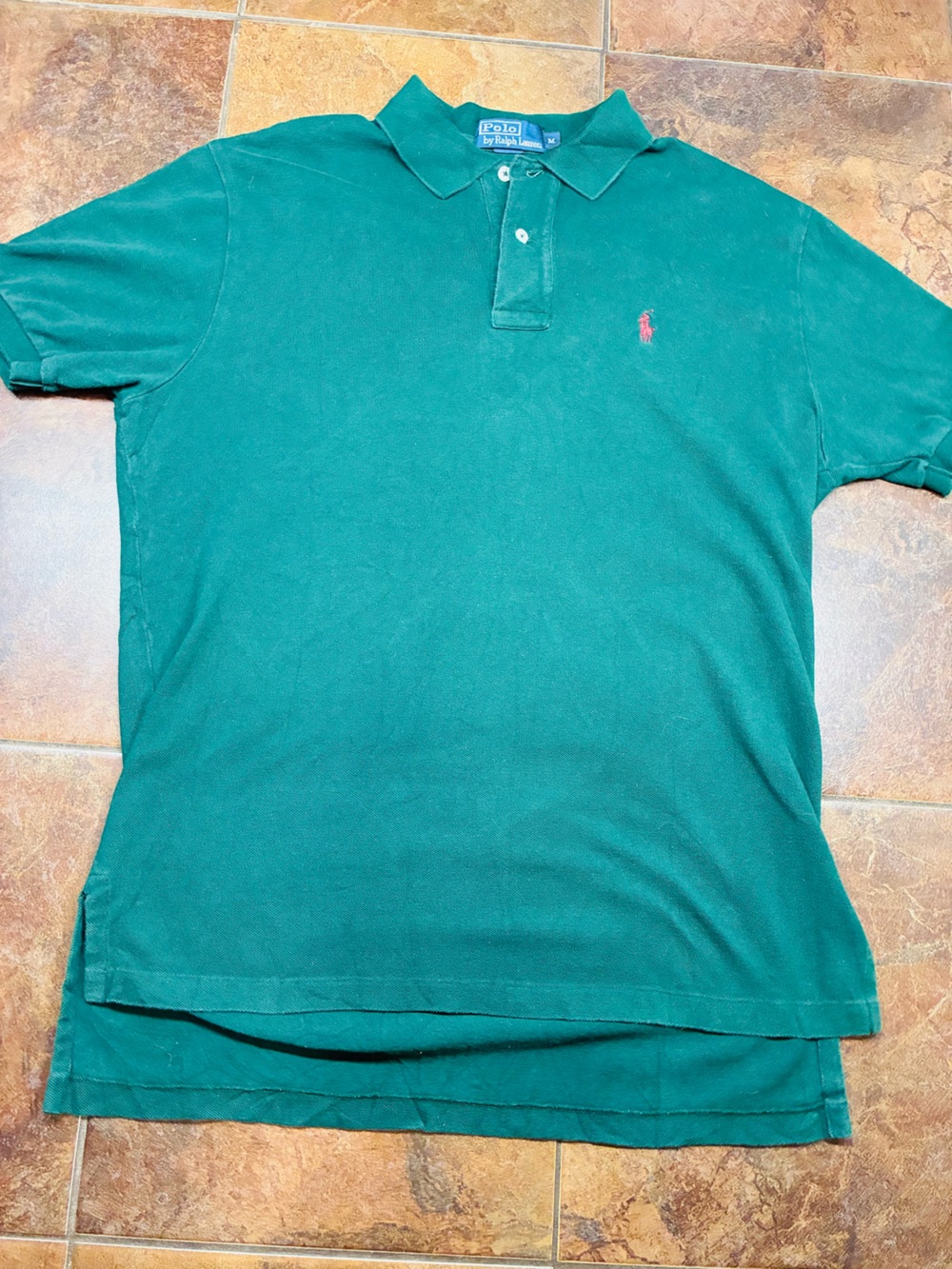 Polo by Ralph Lauren Emerald Green Short-Sleeve Polo with Red Pony
